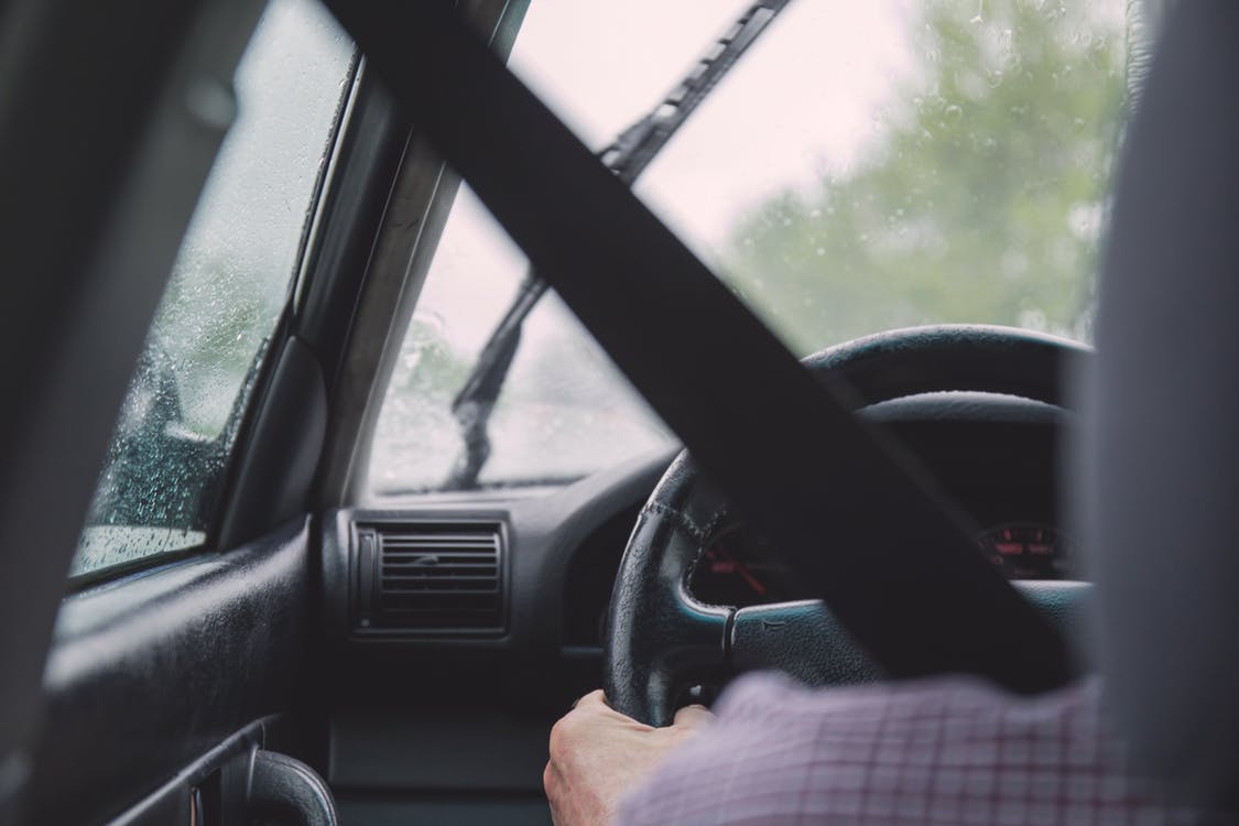 behind the wheel