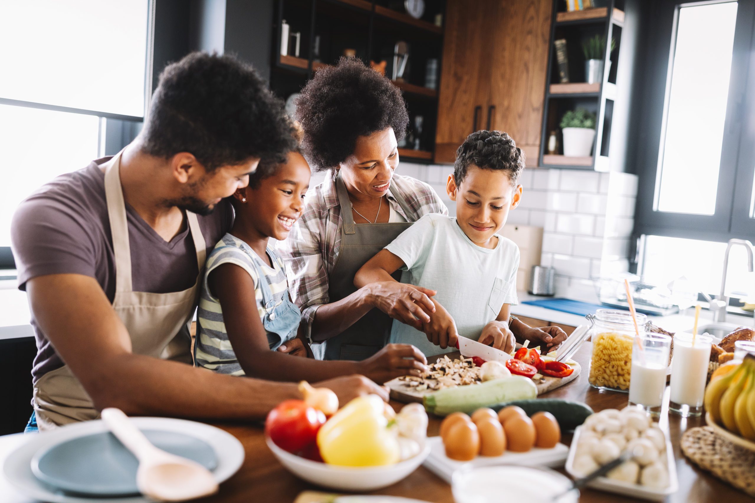 family cooking