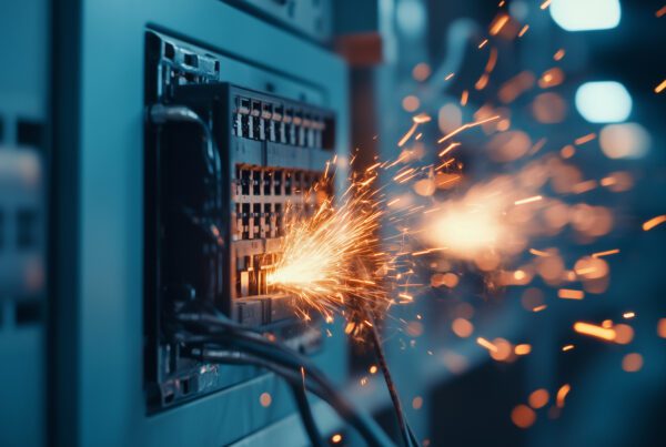 broken electrical panel